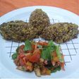 Kibbeh de lentejas y trigo árabe (trigo partido N° 1) con auyama