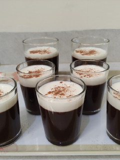 Foto resep Puding Coklat Topping Krim Keju dan Bubuk Kayu Manis