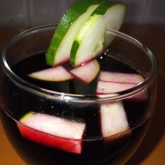 A picture of My special zobo cucumber drink(Xubeedat Cuisine).