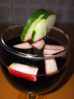 A picture of My special zobo cucumber drink(Xubeedat Cuisine).