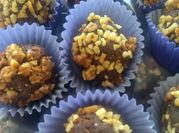 Una foto de trufas de ganache de chocolate