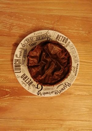 Une photo de Flan pâtissier sans pâte au chocolat