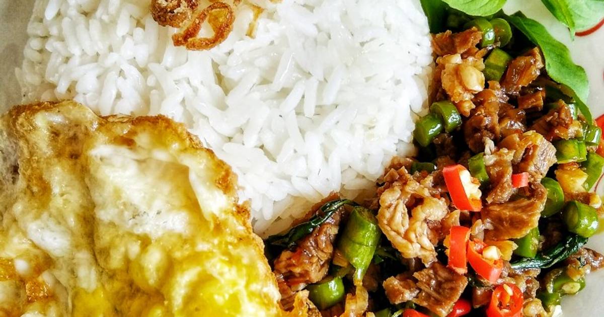 Resipi Nasi Pad Kra Pao Oleh Sarmila Sharif Cookpad