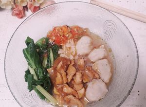 Foto resep Mie ayam baso(toping ayam tahu)