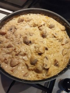Une photo de Risotto aux champignons