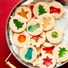 A picture of Stained Glass Cookies.