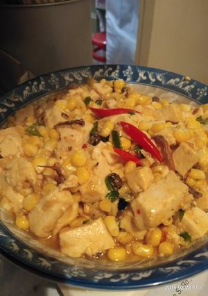 Foto resep Oseng jahu.. (Jagung + tahu)