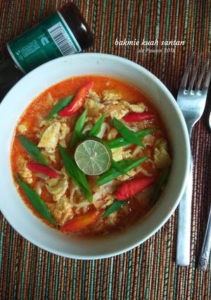 Foto resep Mie kuah santan
