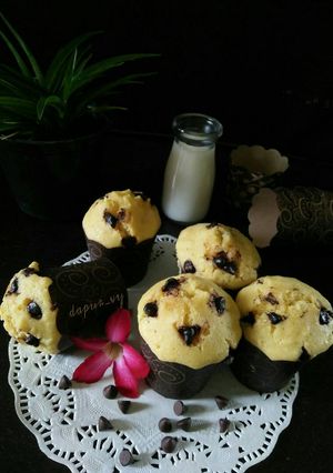 Foto resep Vanilla Chocochips MUFFIN with buttermilk