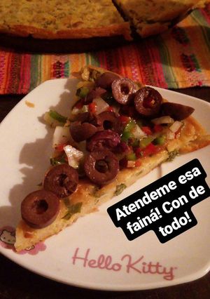 Una foto de Fainá súper sabrosa