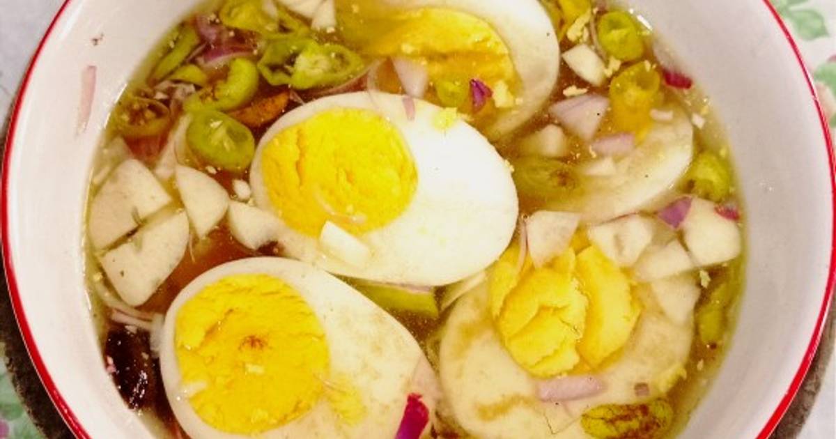 Resep Telur Kuah Asam Oleh Dapur Umma Hafshah Cookpad