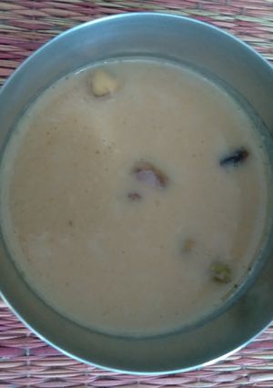 A picture of Moong Dal Payasam/pasi parpu payasam.