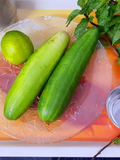 ખીરા કાકડી નું લીંબુ ફુદીના મિક્સ જ્યુસ (Kheera Kakdi Lemon Pudina Mix Juice Recipe In Gujarati) રેસીપી મુખ્ય ફોટો