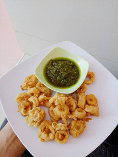 Foto resep Cumi Tepung Sambal Ijo Terasi