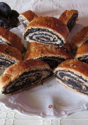 Szilvalekváros bejgli (kelesztés nélkül) recept fotója