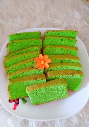 Foto resep Bolu pandan panggang lembut 3 telur simple