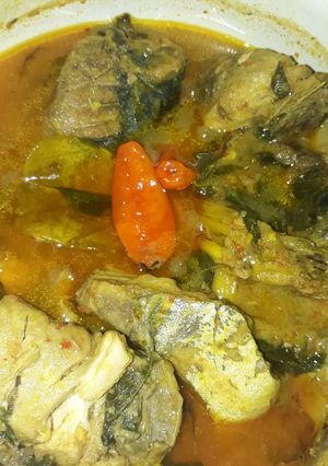 Foto resep Ikan tongkol basah bumbu kuning pedes