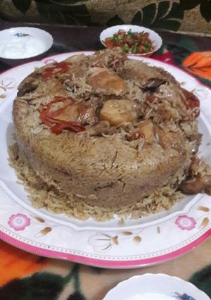 صورة لوصفة مقلوبة باذنجان
