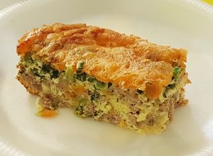 Una foto de Frittata de carne y vegetales Low Carb
