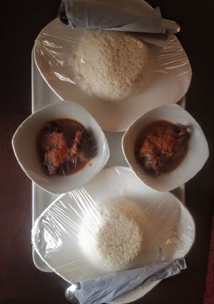 A picture of Rice And Stew......... I'll call it