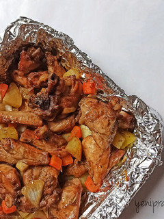 Foto resep Ayam Panggang Sayuran