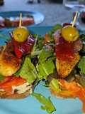 Tostas de solomillo de pollo