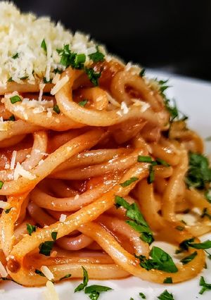 Una foto de SPAGUETTIS🍝All' Arrabbiata...!