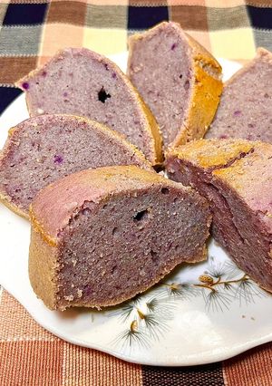 Foto resep 102.) Bolu panggang ubi ungu