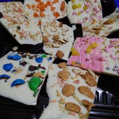 A picture of White Chocolate Candy Barks.