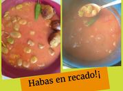 Una foto de caldo de habas