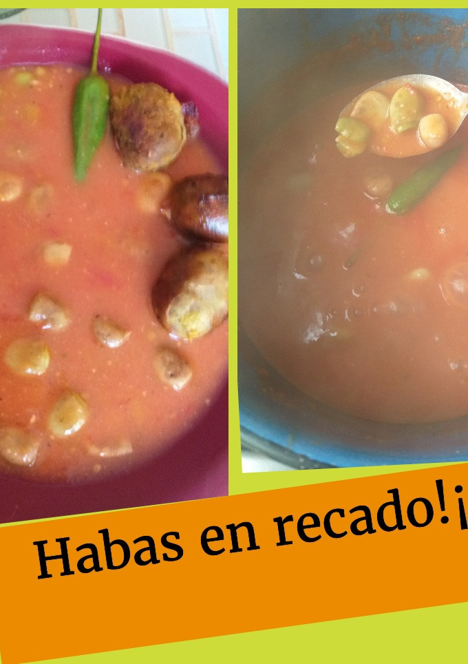 Una foto de Habas en recadito!¡*