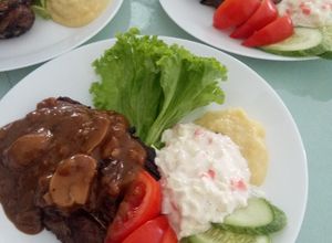 Gambar Kambing Bakar Sos Lada Hitam