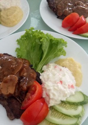 Gambar Kambing Bakar Sos Lada Hitam