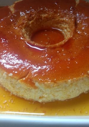 Una foto de Flan casero