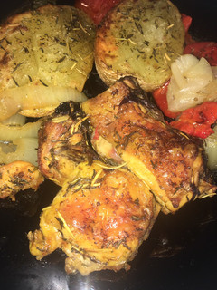 Una foto de Pollo al horno
