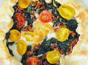 Una foto de Pastel abierto de pizza keto