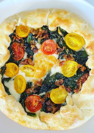 Una foto de Pastel abierto de pizza keto
