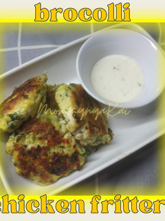 Foto resep 011 ♡Brocolli Chicken Fritters♡