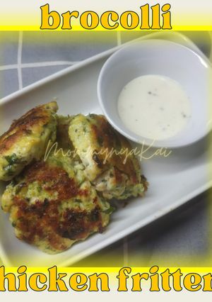 Foto resep 011 ♡Brocolli Chicken Fritters♡