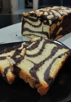 Foto resep Keto Marble Butter Cake (Mix Flour) Gluten & Sugar Free#Ketopad