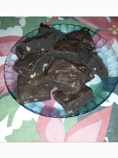 Una foto de Brownies con cacao amargo!!!😋