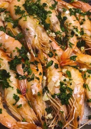 Una foto de Langostinos al horno