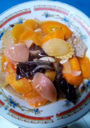 Foto resep Tumis capcay jamur kuping