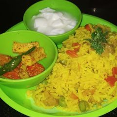 A picture of Vegetables soya Pulao recipe | simple veg pulao | Veg Biryani.