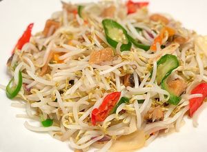 Foto resep Tauge cah ikan asin