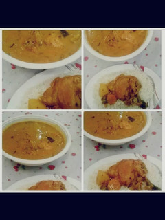 صورة لوصفة مرقة دجاج بالكاري والزبادي 😋