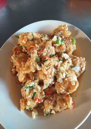 Foto resep Cumi Saus Telur Asin