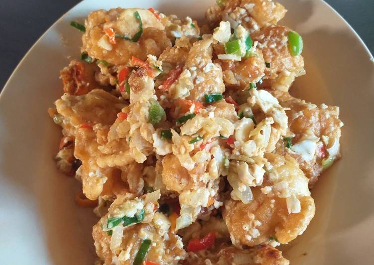 Cumi Saus Telur Asin