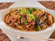 A picture of squid noodle