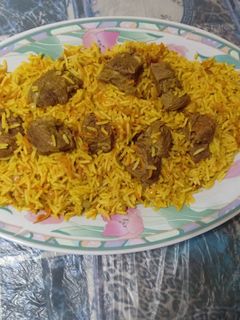 صورة لوصفة كبسه باللحمه